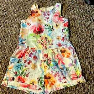 Floral kids romper